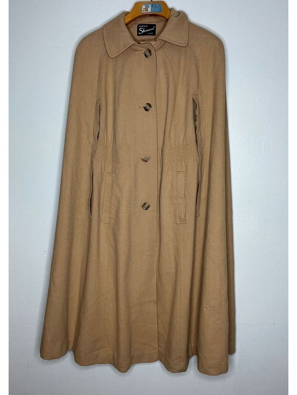 Vintage Sherwood of Ohio Wool Cape One Size Fits Most